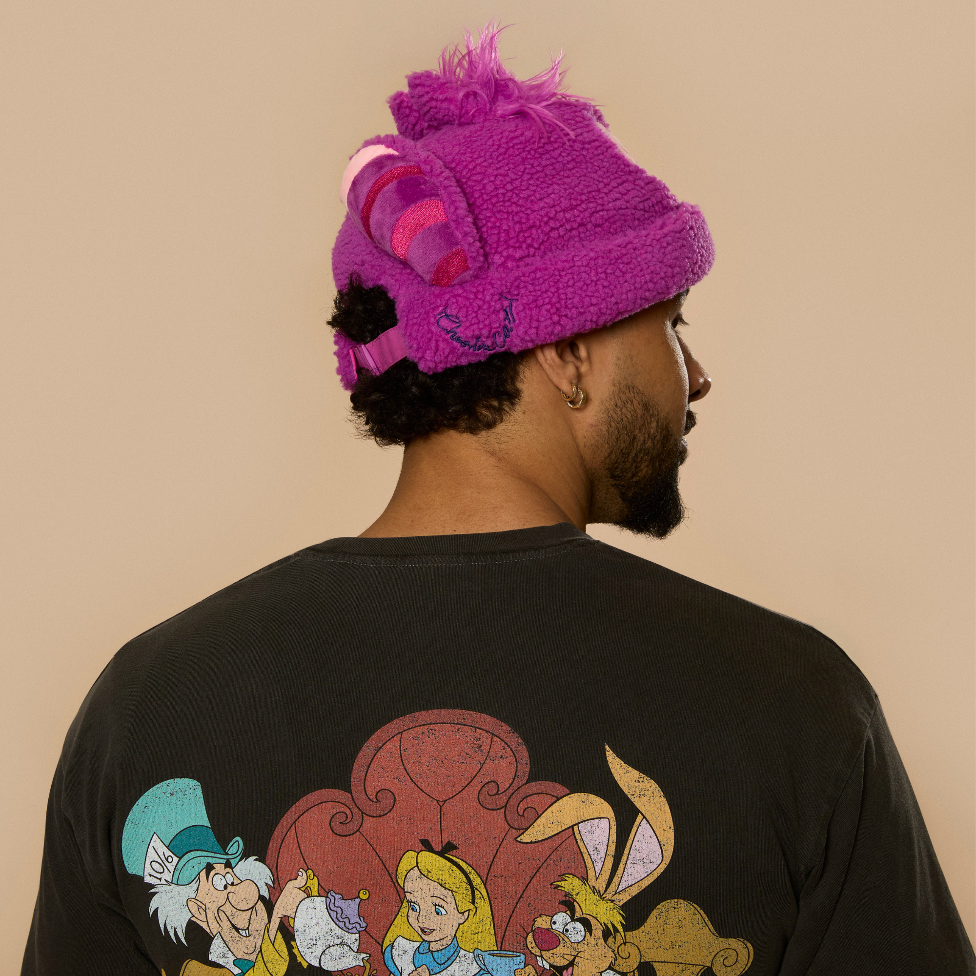 Alice in Wonderland Cheshire Cat Sherpa Beanie