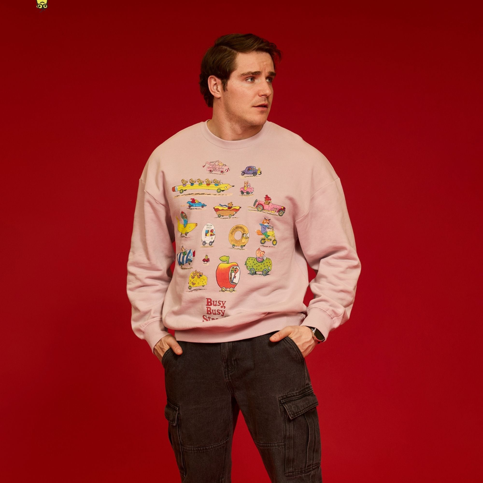 Richard Scarry's Busy Busy Streets Crewneck