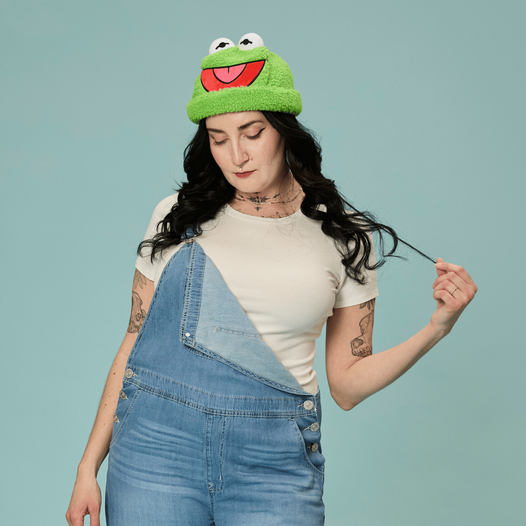 The Muppets Kermit the Frog Sherpa Beanie