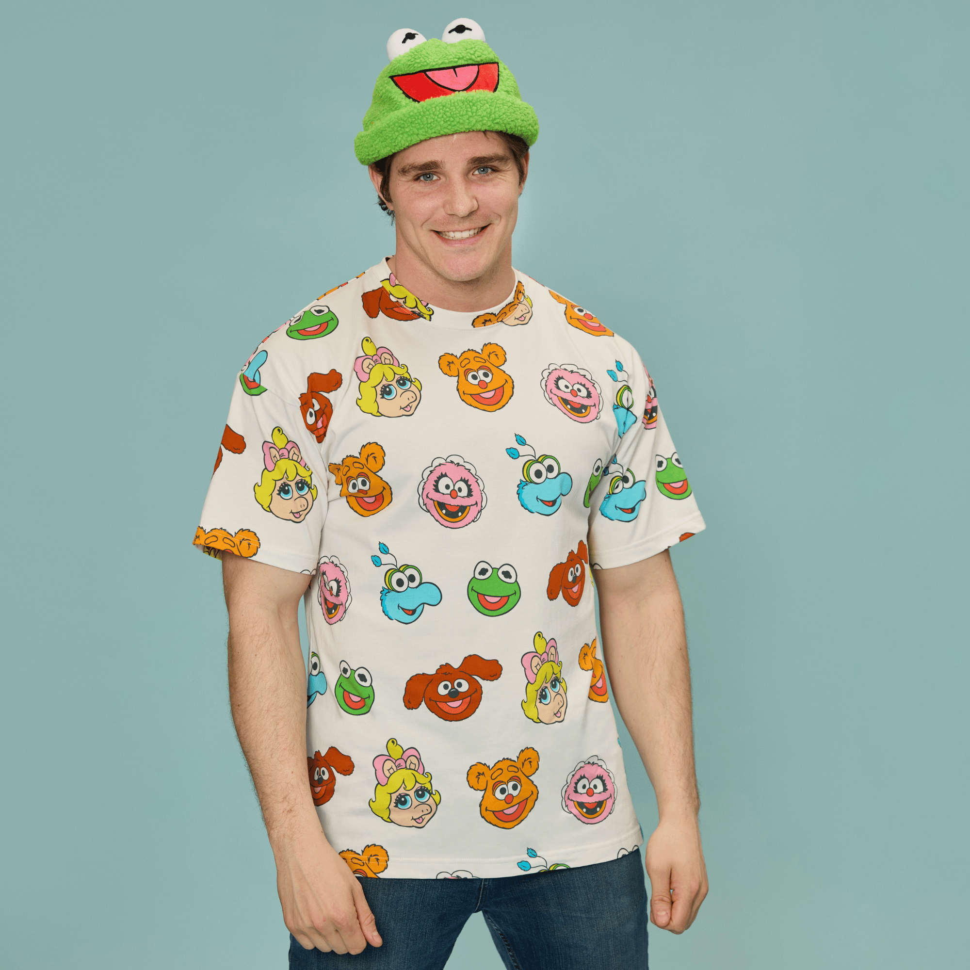 The Muppets Kermit the Frog Sherpa Beanie