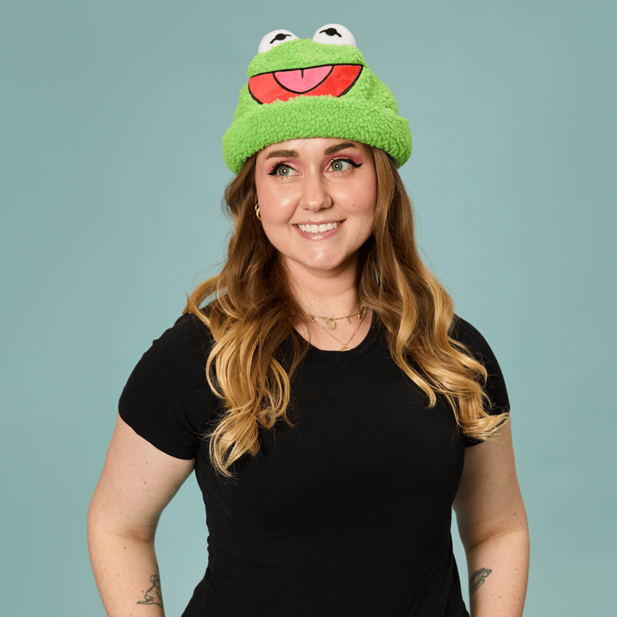 The Muppets Kermit the Frog Sherpa Beanie