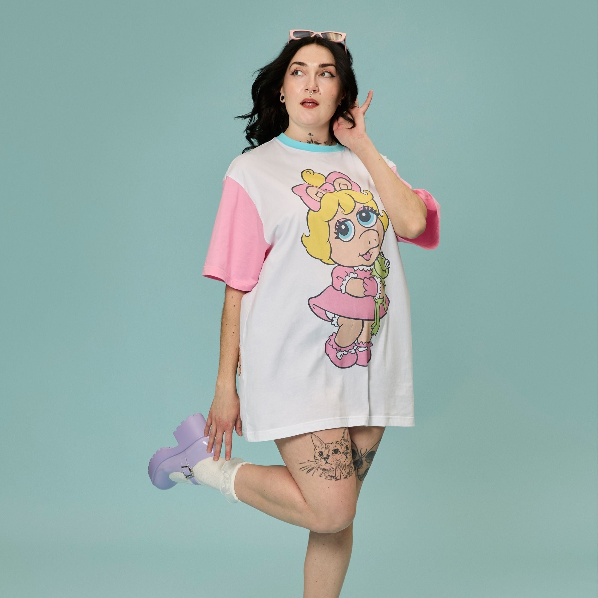 Muppet Babies Color Block T-Shirt Dress Muppet Babies Color Block T-Shirt Dress