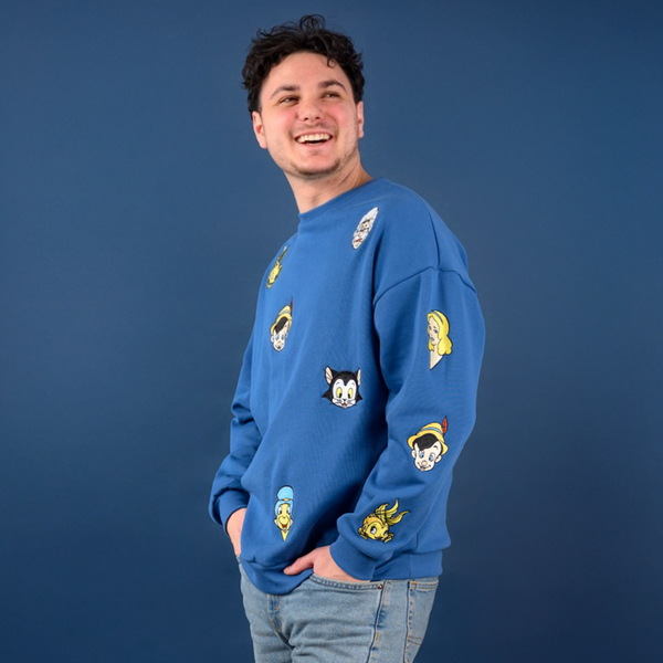 Pinocchio Embroidered Crewneck