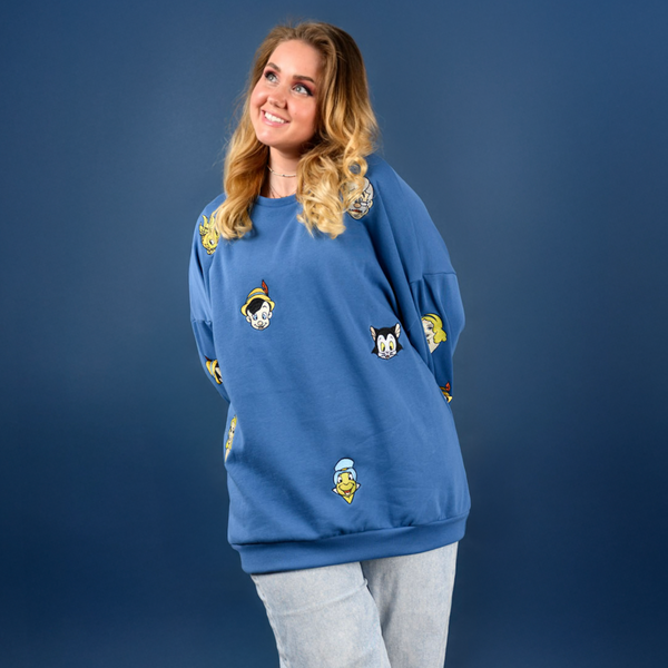 Pinocchio Embroidered Crewneck