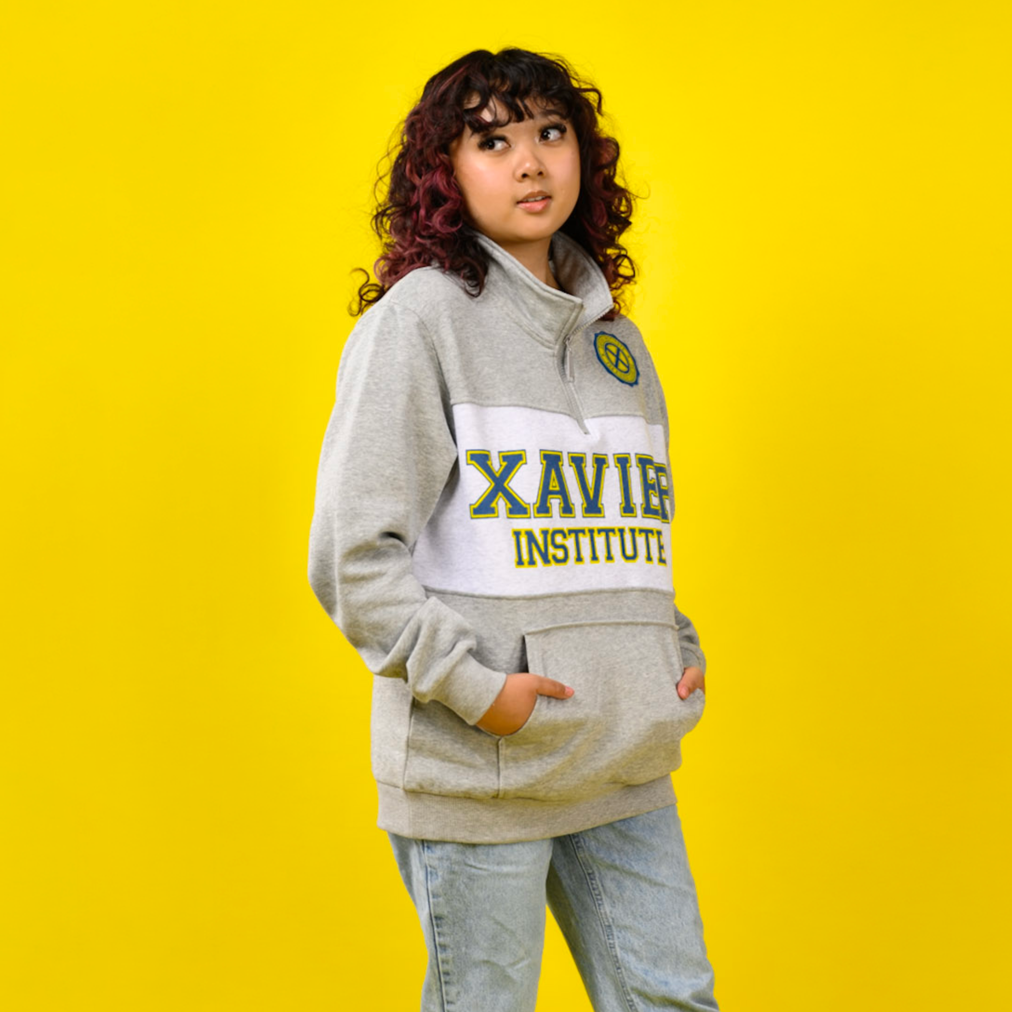 X-Men Xavier Institute 1/4 Zip Sweater