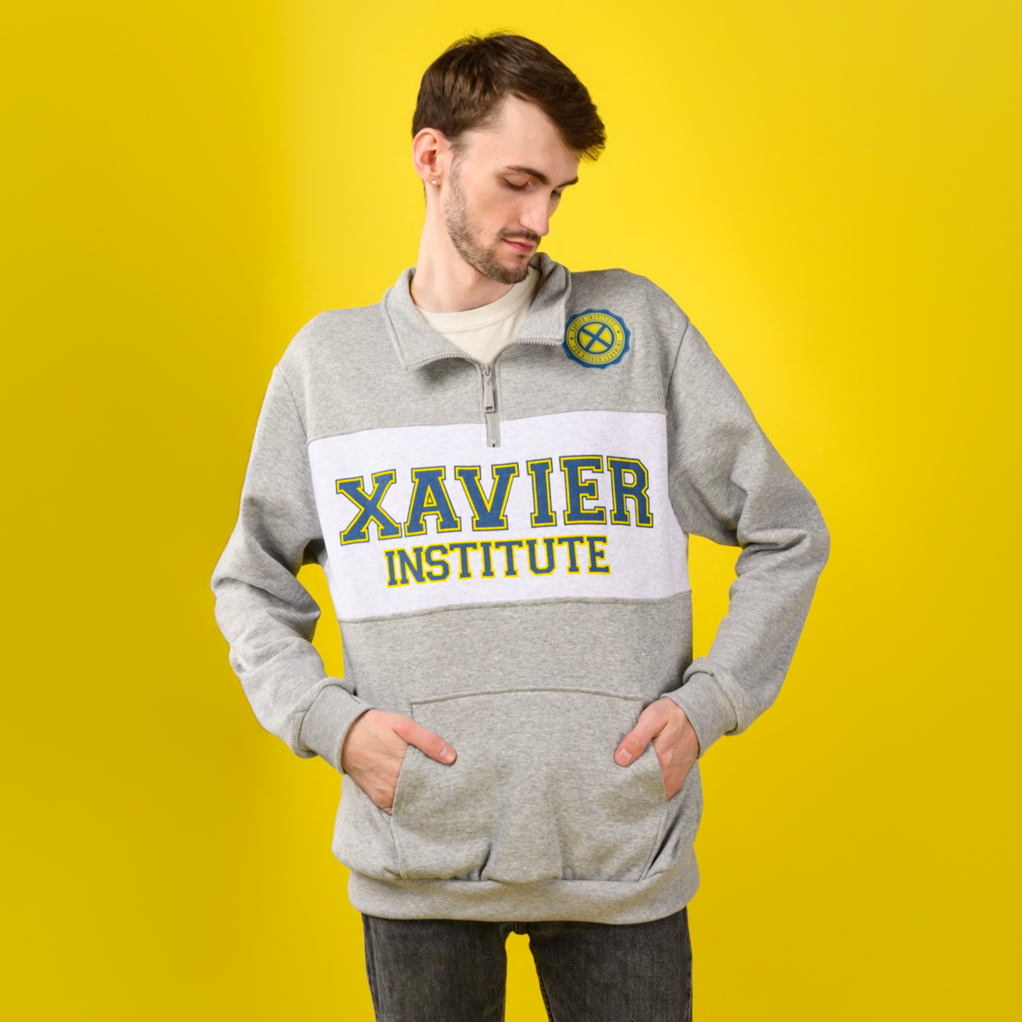 X-Men Xavier Institute 1/4 Zip Sweater