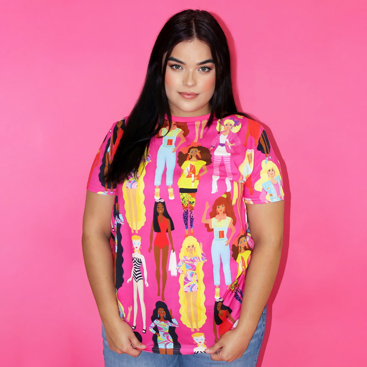 Barbie shirt plus size hotsell
