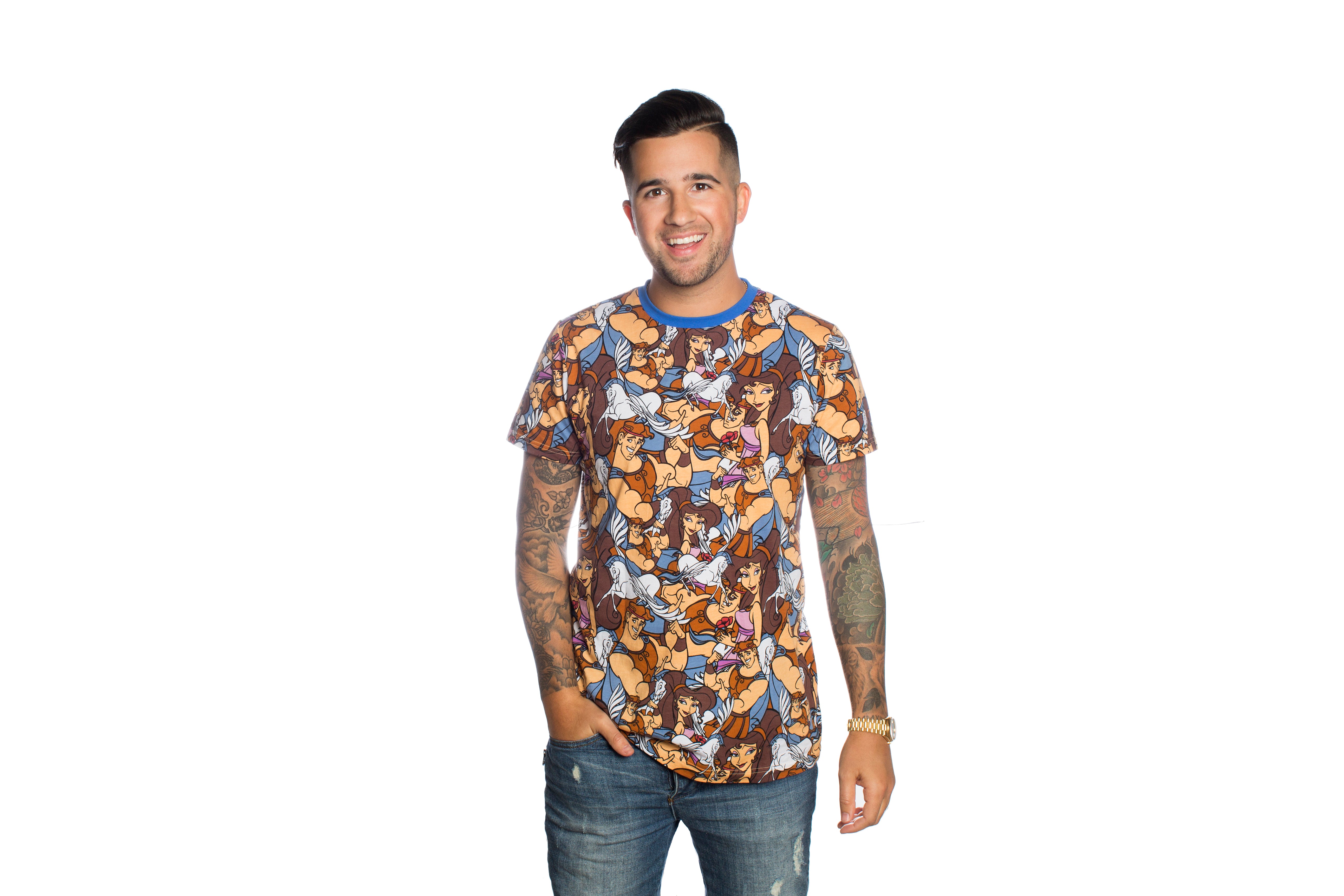 cakeworthy　ディズニー　ヘラクレス Disney's Hercules AOP T-Shirt - Cakeworthy