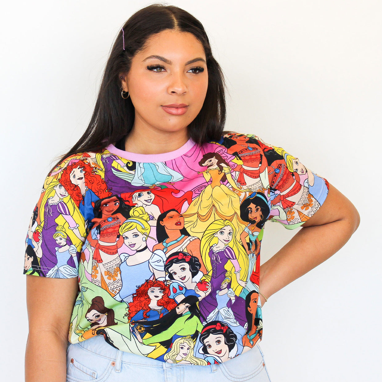 Disney Princess AOP Print T-Shirt—Cakeworthy